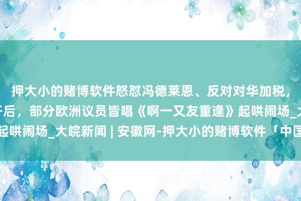 押大小的赌博软件怒怼冯德莱恩、反对对华加税，匈牙利总理火力全开后，部分欧洲议员皆唱《啊一又友重逢》起哄闹场_大皖新闻 | 安徽网-押大小的赌博软件「中国」官网下载