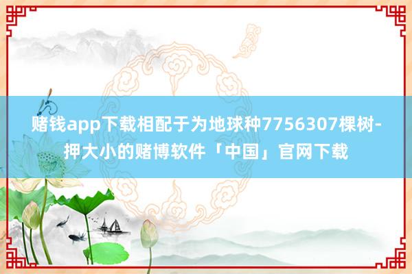 赌钱app下载相配于为地球种7756307棵树-押大小的赌博软件「中国」官网下载