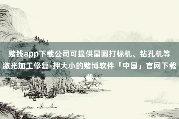 赌钱app下载公司可提供晶圆打标机、钻孔机等激光加工修复-押大小的赌博软件「中国」官网下载