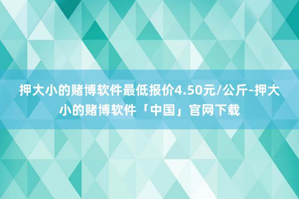 押大小的赌博软件最低报价4.50元/公斤-押大小的赌博软件「中国」官网下载